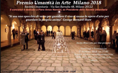 COLLETTIVA “UMANITÀ  IN ARTE” SOCIETÀ UMANITARIA  MILANO – FEBBRAIO 2018